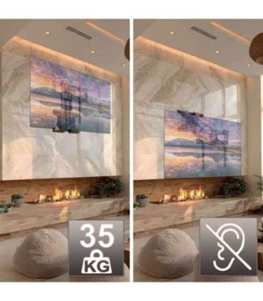 Maclean MC-891 Electric TV Wall Mount Bracket with Remote Control Height Adjustment 37'' - 70" max. VESA 600x400 up to