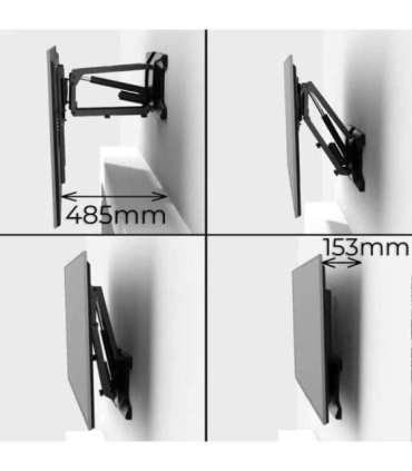 Maclean MC-891 Electric TV Wall Mount Bracket with Remote Control Height Adjustment 37'' - 70" max. VESA 600x400 up to