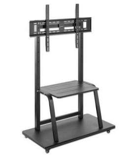 Manhattan TV & Monitor Mount, Trolley Stand, 1 screen, Screen Sizes: 37-100", Black, VESA 200x200 to 800x600mm, Max