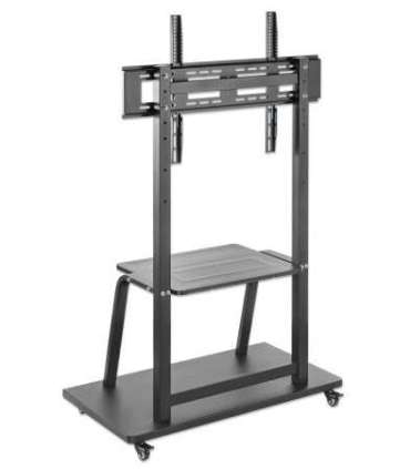 Manhattan TV & Monitor Mount, Trolley Stand, 1 screen, Screen Sizes: 37-100", Black, VESA 200x200 to 800x600mm, Max