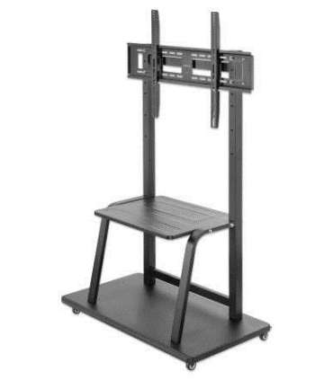 Manhattan TV & Monitor Mount, Trolley Stand, 1 screen, Screen Sizes: 37-100", Black, VESA 200x200 to 800x600mm, Max