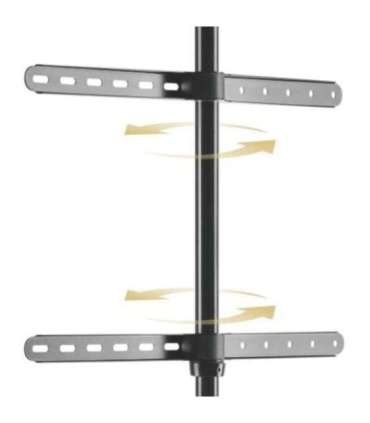 Techly ICA-TR18SAM TV mount 165.1 cm (65") Walnut