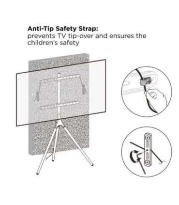 Techly ICA-TR18SAM TV mount 165.1 cm (65") Walnut