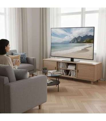 Maclean universal TV stand, for RTV cabinet, stand, max. 40kg, max. VESA 400x400, height and angle adjustment, for