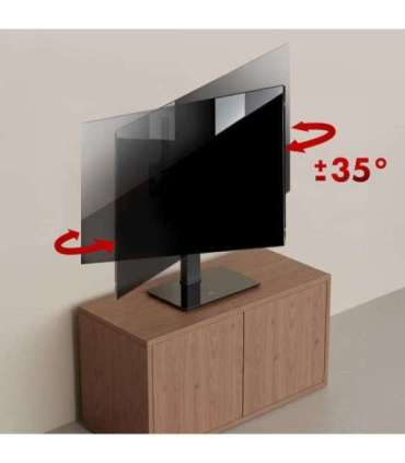 Maclean universal TV stand, for RTV cabinet, stand, max. 40kg, max. VESA 400x400, height and angle adjustment, for