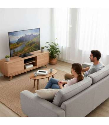 Maclean universal TV stand, for RTV cabinet, stand, max. 40kg, max. VESA 400x400, height and angle adjustment, for