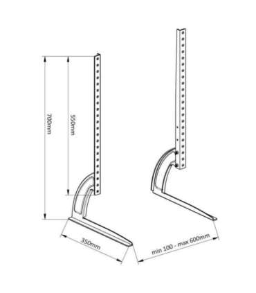 Universal TV Stand Monitor Screen Desk Holder Bracket 50kg VESA 32" - 70"