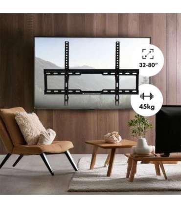 Maclean TV MC-413 Wall Mount Bracket 32"-80" VESA 600x400 45kg Tilting Universal Adjustable Spirit Level Mounting