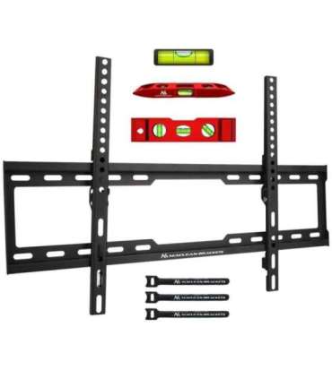 Maclean TV MC-413 Wall Mount Bracket 32"-80" VESA 600x400 45kg Tilting Universal Adjustable Spirit Level Mounting