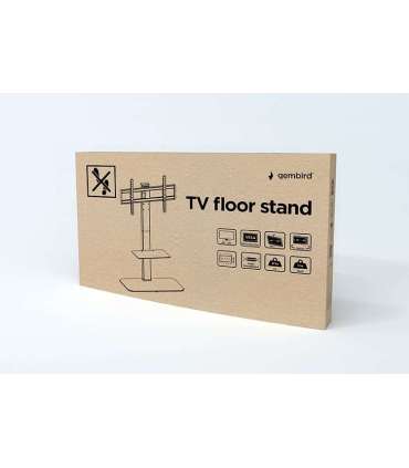 Gembird TVS-86ST-01 TV floor stand, 43" - 86", black