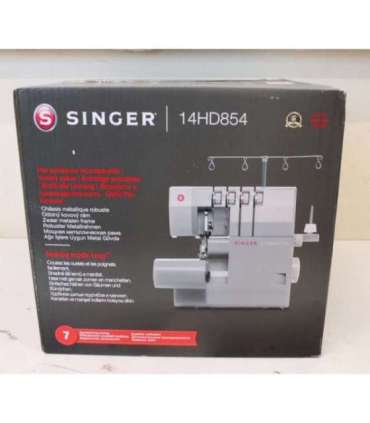 SALE OUT. Singer Sewing Machine 14HD-854 Heavy Duty Serger Number of stitches 8 Grey DAMAGED PACKAGING