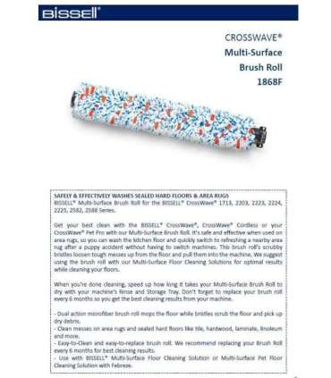 Bissell CrossWave Multi surface brush roll No ml 1 pc(s)