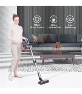 Jimmy Vacuum Cleaner H9 Pro Cordless operating 600 W 28.8 V Operating time (max) 80 min Silver/Cooper |