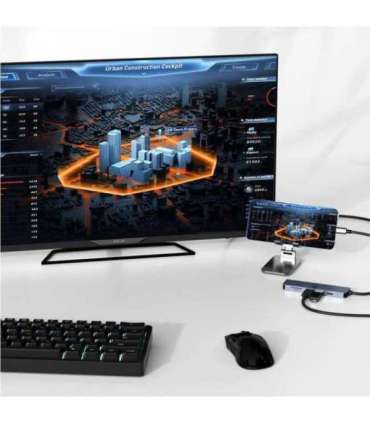 Hawk HW-HUB601 6in1 Adapter USB-C