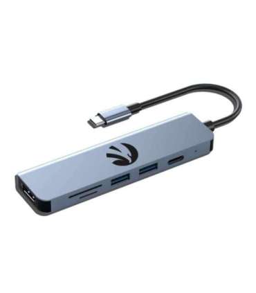 Hawk HW-HUB601 6in1 Adapter USB-C