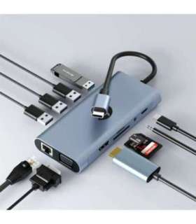 Hawk HW-HUB801 8in1 Adapter USB-C