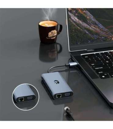Hawk HW-HUB801 8in1 Adapter USB-C
