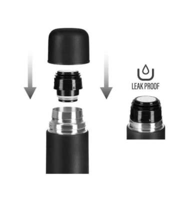 NC3803 TRAVEL THERMOS 500 ML BLACK NILS CAMP