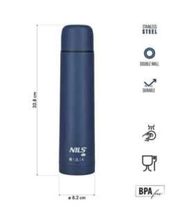 NC3804 TOURISTIC THERMOS 1000ML BLUE NILS CAMP