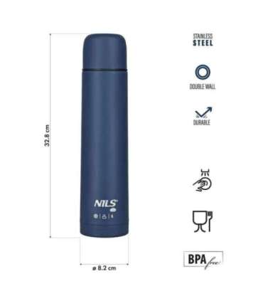 NC3804 TOURISTIC THERMOS 1000ML BLUE NILS CAMP