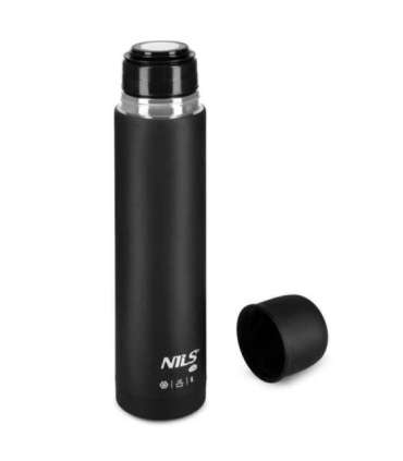NC3804 TOURIST THERMOS FLASK 1000 ML BLACK NILS CAMP