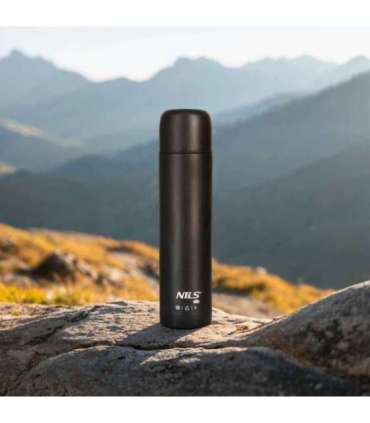 NC3804 TOURIST THERMOS FLASK 1000 ML BLACK NILS CAMP
