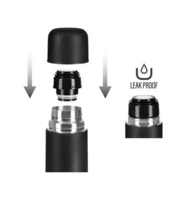 NC3804 TOURIST THERMOS FLASK 1000 ML BLACK NILS CAMP