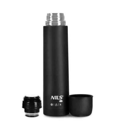 NC3804 TOURIST THERMOS FLASK 1000 ML BLACK NILS CAMP
