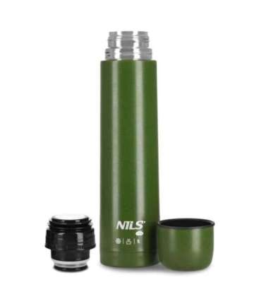 NC3804 TOURIST THERMOS FLASK 1000 ML GREEN NILS CAMP