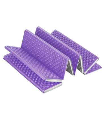 NC17103 FOLDABLE TOURIST MAT WITH ALUMINIUM EDGING + XPE 195 CM PURPLE NILS CAMP
