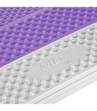 NC17103 FOLDABLE TOURIST MAT WITH ALUMINIUM EDGING + XPE 195 CM PURPLE NILS CAMP