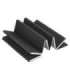NC17103 FOLDABLE TOURIST MAT WITH ALUMINIUM EDGING + XPE 195 CM BLACK NILS CAMP
