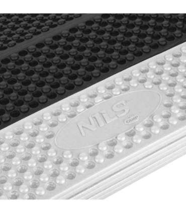 NC17103 FOLDABLE TOURIST MAT WITH ALUMINIUM EDGING + XPE 195 CM BLACK NILS CAMP