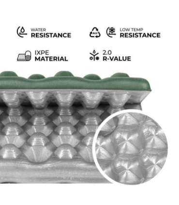NC17105 CAMPING SEAT MAT WITH ALUMINIUM EDGING + IXPE 40 CM GREEN NILS CAMP