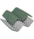 NC17105 CAMPING SEAT MAT WITH ALUMINIUM EDGING + IXPE 40 CM GREEN NILS CAMP