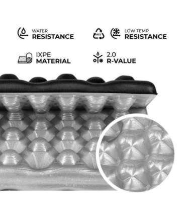 NC17105 CAMPING SEAT MAT WITH ALUMINIUM EDGING + IXPE 40 CM BLACK NILS CAMP