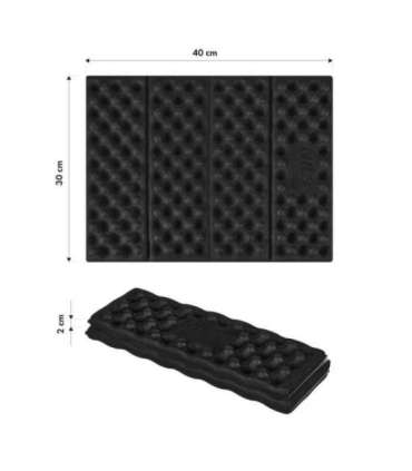 NC17105 CAMPING SEAT MAT WITH ALUMINIUM EDGING + IXPE 40 CM BLACK NILS CAMP