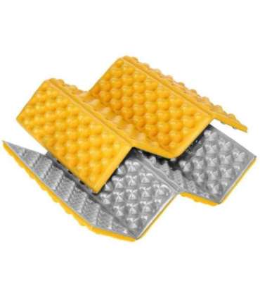 NC17105 CAMPING SEATING MAT WITH ALUMINIUM EDGING + IXPE 40 CM YELLOW NILS CAMP