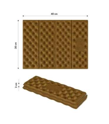 NC17105 CAMPING SEAT MAT WITH ALUMINIUM EDGING + IXPE 40 CM BROWN NILS CAMP