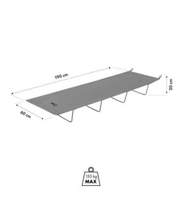 NC3504 CAMPING BED ULTRA LIGHT DARK-GRAY NILS CAMP