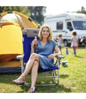 NC3502 BLUE-GREY FOLDING TOURIST CHAIR NILS CAMP