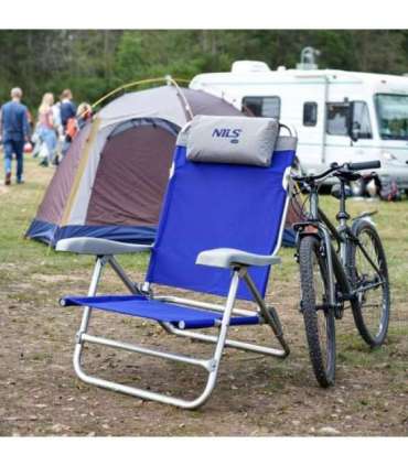 NC3502 BLUE-GREY FOLDING TOURIST CHAIR NILS CAMP