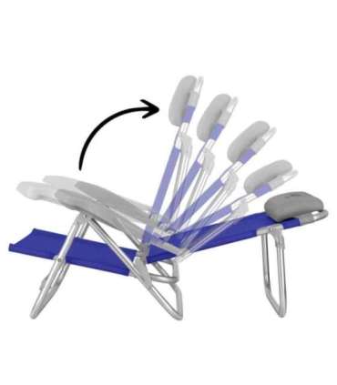 NC3502 BLUE-GREY FOLDING TOURIST CHAIR NILS CAMP