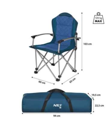 NC3705 BLUE TOURIST CHAIR NILS CAMP