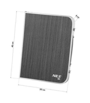 NC3402 NILS CAMP LOW DARK GREY FOLDING TOURIST TABLE