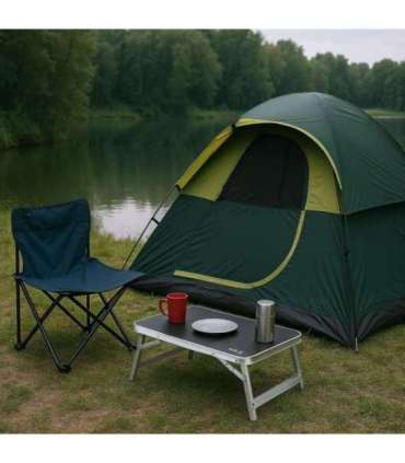 NC3403 FOLDABLE TOURIST TABLE LOW 50x30x20 CM GREY NILS CAMP