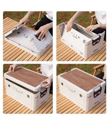 NCB4002 FOLDING CAMPING BOX WITH LID 2IN1 50L NILS CAMP