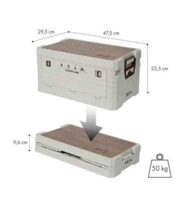 NCB4002 FOLDING CAMPING BOX WITH LID 2IN1 50L NILS CAMP