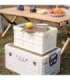 NCB4007 FOLDING CAMPING BOX WHITE WITH LID 2IN1 NILS CAMP