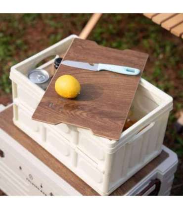 NCB4007 FOLDING CAMPING BOX WHITE WITH LID 2IN1 NILS CAMP